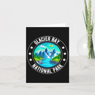Carte Parc national de la baie de Glacier Retro Camping