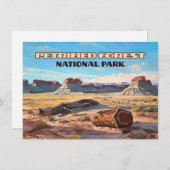 Carte Parc national de la forêt pétrifiée Arizona Desert (Devant / Derrière)