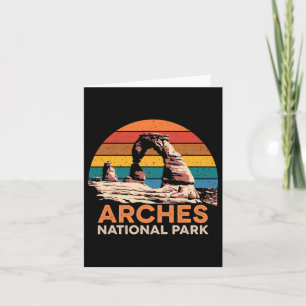 Carte Parc national des Arches Vintage Utah Vintage Nati