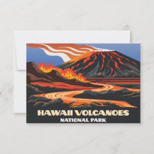 Carte Parc national des volcans d'Hawaii Mauna Loa Vinta