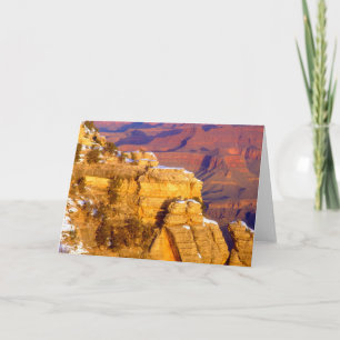 Carte Parc national du Grand Canyon en hiver