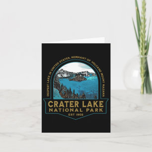 Carte Parc national du lac Crater Oregon Mont Mazama Hik