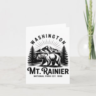 Carte Parc national du Mont Rainier Washington Pnw Vinta