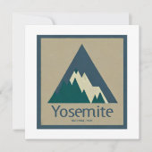 Carte Parc national Yosemite Rustique (Devant)