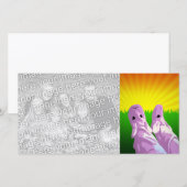Carte parc pyjama cadeaux : sunburst sky (Devant / Derrière)