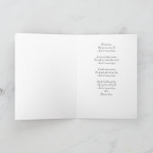 Carte Parce que.... Conception florale pour le 1er anniv (Intérieur)