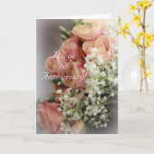 Carte Parce que.... Création florale pour le 1er anniver (Fleur jaune)