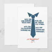 Carte Parce que j'ai un gilet propre (Devant / Derrière)