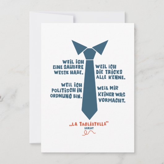 Carte Parce que j'ai un gilet propre (Devant)