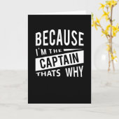 Carte Parce Que Je Suis Le Capitaine C'Est Pourquoi Capi (Fleur jaune)