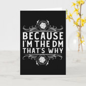 Carte Parce que je suis le SM c'est pourquoi le Maître d (Fleur jaune)