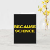 Carte Parce que Science Terre Science Enseignant Enseign (Fleur jaune)