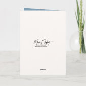 Carte Parcelle d'Anniversaire bleu et blanc (Dos)