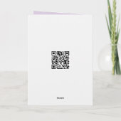 Carte Parchemin commémoratif avec lilas et hydrangeas (Dos)