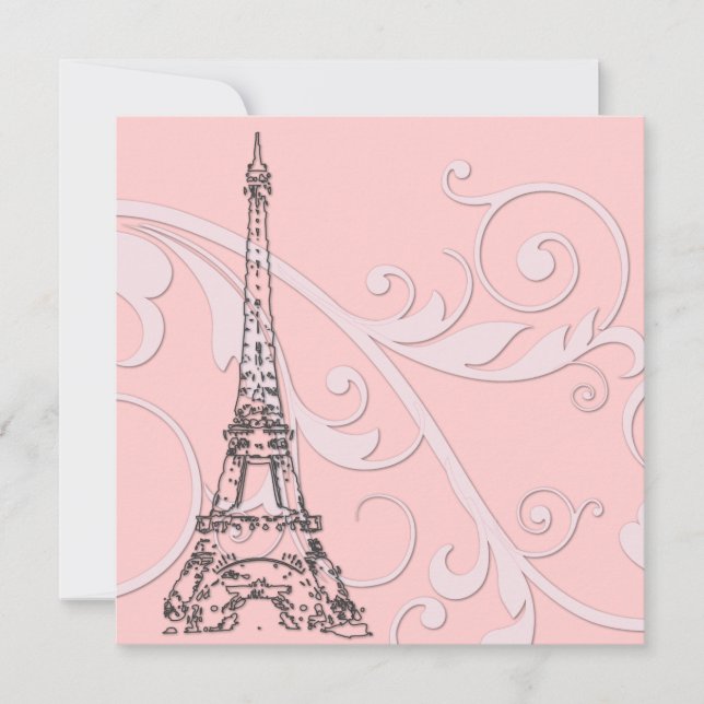 Carte Parchemins et tour Eiffel (Devant)