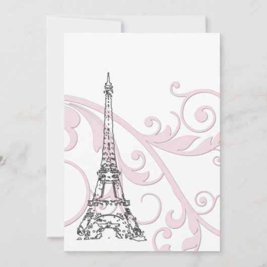 Carte Parchemins et tour Eiffel (Devant)