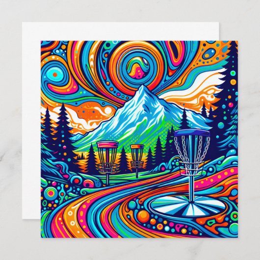 Carte Parcours de golf Psychedelic Disk (Devant / Derrière)