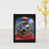 Carte Parcours Géant En Ski D'Hiver (Fleur jaune)