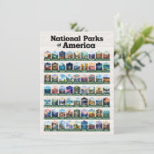 Carte Parcs nationaux des États-Unis d'Amérique (Debout devant)