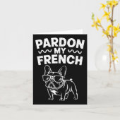 Carte Pardon Mon Chien De Fer Français (Fleur jaune)