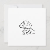Carte Parent de chien teckel à poil dur (Devant)
