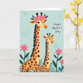 Carte Parent Et Enfant Aimants (Fleur jaune)