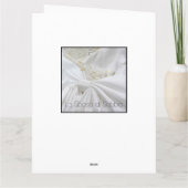 Carte parents de la mariée mariage félicitations (Dos)