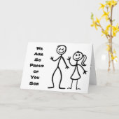 CARTE **PARENTS** DIRE QUE NOUS SOMMES SI FIERS DE **SON (Fleur jaune)