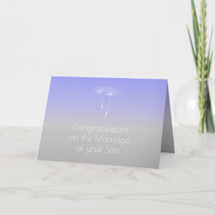 Carte Parents gris de lavande des félicitations de jeune