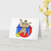 Carte Paresse d'action colorée (Fleur jaune)