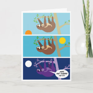 Carte Paresse de bébé (anniversaire)