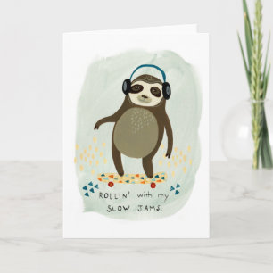 Carte Paresse de hippie   Rollin avec mes confitures