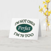 Carte Parfait 70 ans (Fleur jaune)