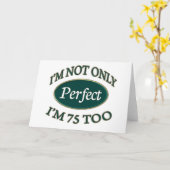 Carte Parfait 75 Ans (Fleur jaune)