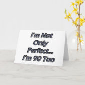 Carte Parfait 90 ans (Fleur jaune)