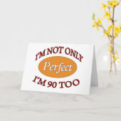 Carte Parfait 90 ans (Fleur jaune)