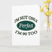 Carte Parfait 90 ans (Fleur jaune)
