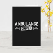 Carte Parfait Chauffeur Ambulance Param Urgence (Fleur jaune)