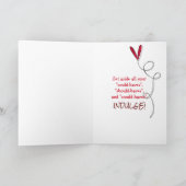 Carte parfait de truffe de chocolat d'anniversaire (Intérieur)