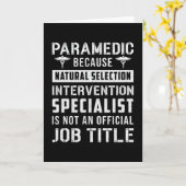 Carte Parfait parce que sélection naturelle Ambulance EM (Fleur jaune)