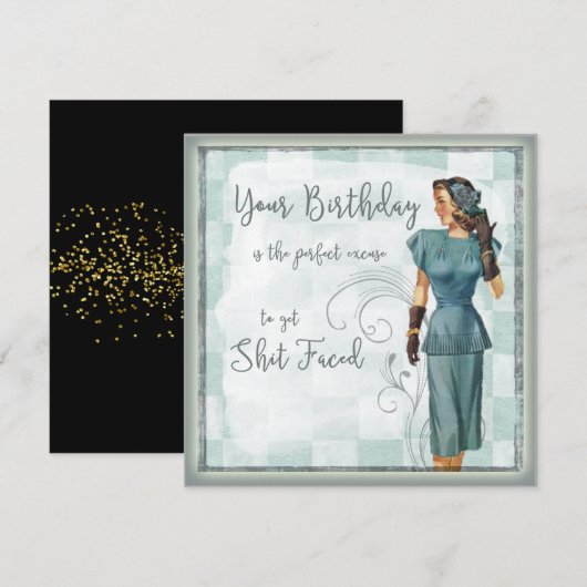 Carte Parfait Pardon Anniversaire (demande spéciale) (Devant / Derrière)