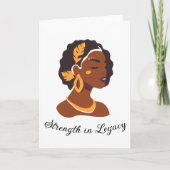 Carte Parfait pour la célébration du Mois de l'histoire  (Devant)