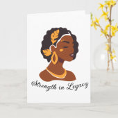 Carte Parfait pour la célébration du Mois de l'histoire  (Fleur jaune)