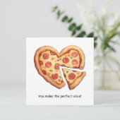 Carte Parfait Tranche Saint-Valentin Vacances (Debout devant)