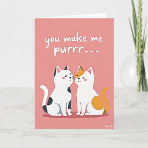 Carte Parfaite Amour Chats Mignons