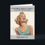 Carte parfaite Funny Humour Retro<br><div class="desc">Cette conception peut être personnalisée par l'option Modifier la conception. Vous pouvez avoir de faux éléments de transfert d'autres éléments. Contactez-moi à l'adresse colorflowcreations@gmail.com ou utilisez l'option conversation en haut de la page si vous souhaitez avoir cette conception sur un autre produit ou avez besoin d'aide. Voir d'autres de mes...</div>