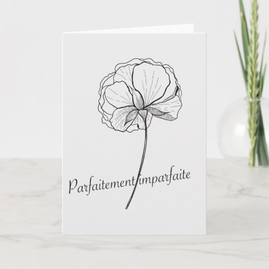 Carte parfaitement imparfait (Devant)