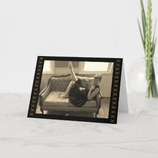 Carte Parfois je me feins suis déplacement de temps