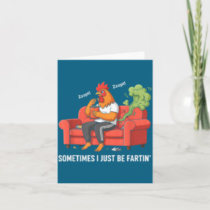 Carte Parfois, je porte juste un Tee Fart drôle Création
