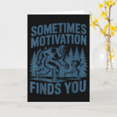 Carte Parfois, la motivation vous trouve Funny Bigfoot R (Fleur jaune)